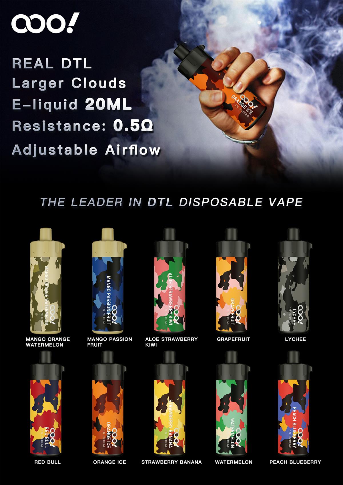DTL Vape KSA | Disposable POD DL Shisha device Brand Supplier, Distributor Wholesale Best Price